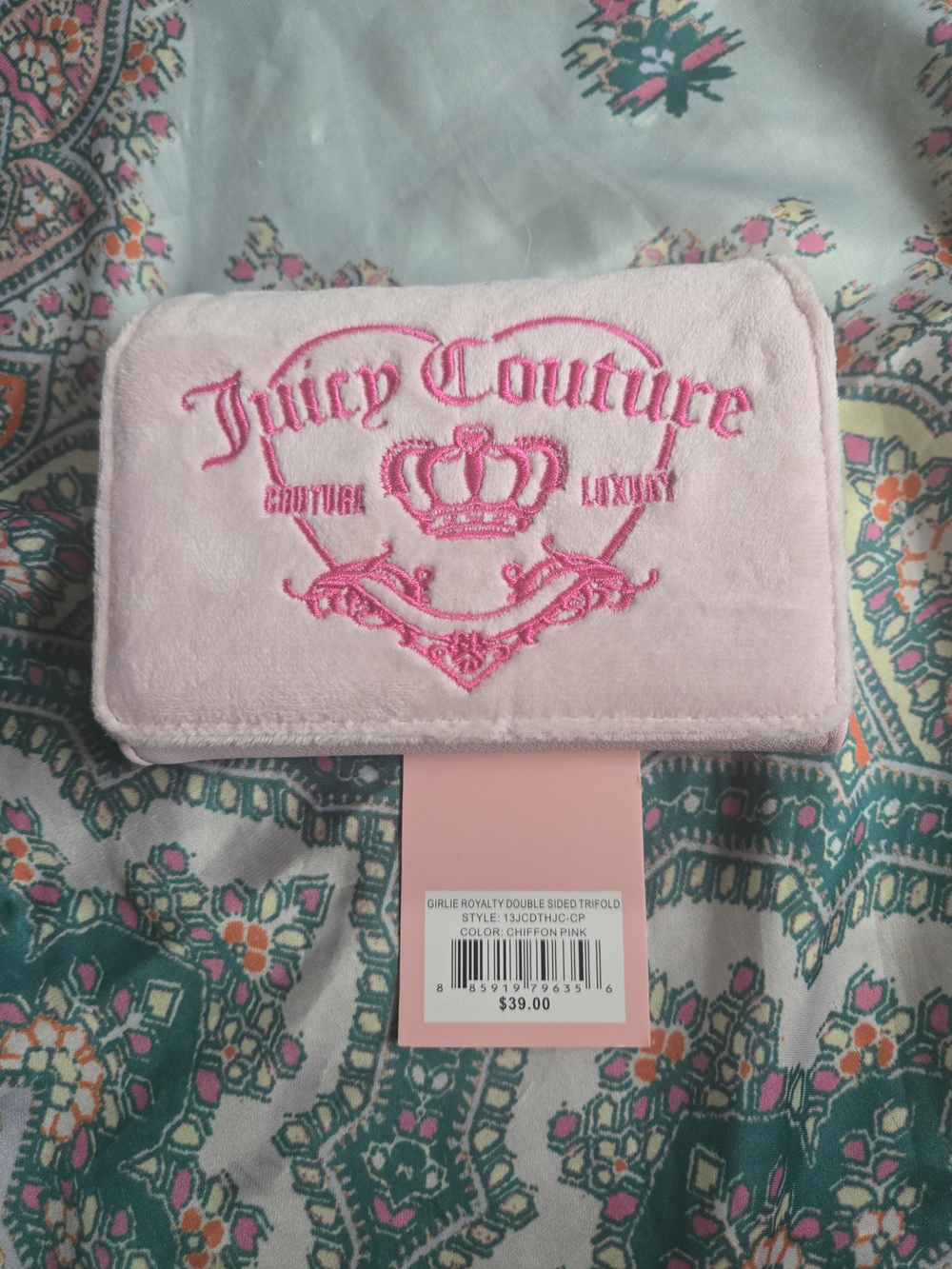 Juicy Couture Pink Plush Wallet